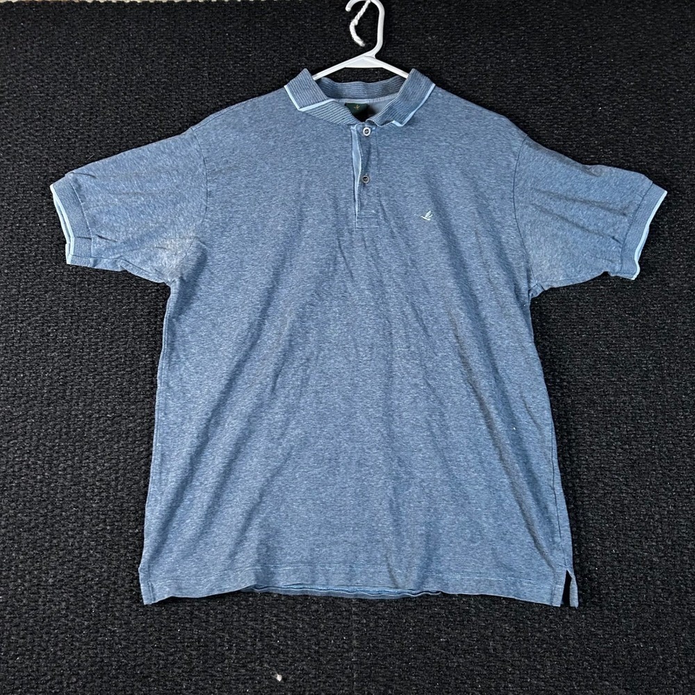 Brooksfield Polo Shirt‎ Men's Size Medium Blue Short Sleeve Collared Casual